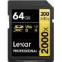 Lexar Professional 2000x SDXC 64GB UHS-II U3 V90 Cartão de memória (LSD2000064G-BNNNG)