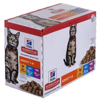 HILL'S Feline Adult Multipack Classic - saquetas 12x85g