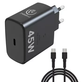 Carregador rápido Rebeltec USB-C RBLAKT00026 45W para portáteis e telefones