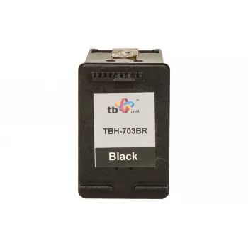 Tinteiro HP DJ D730/F735 preto recondicionado TBH-703BR (HP n.º 703 CD887AE)