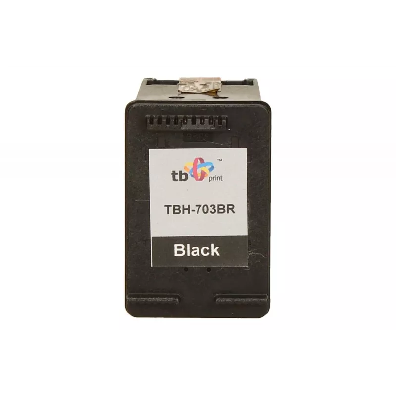 Tinteiro HP DJ D730/F735 preto recondicionado TBH-703BR (HP n.º 703 CD887AE)