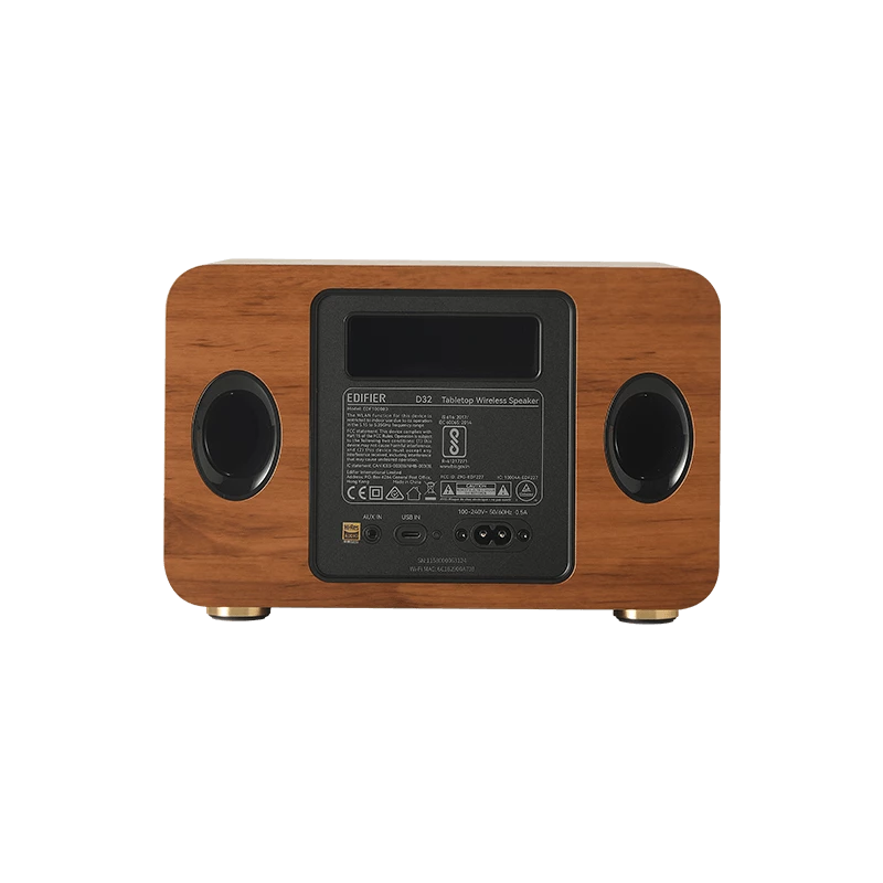 Edifier D32 Altifalante WiFi multiroom Bluetooth Madeira retalho - Altifalantes (D32 WD)