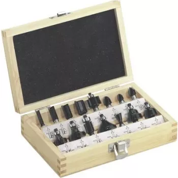 Conjunto de fresagem Metabo 631039000 — conjunto de acessórios de fresagem de 15 peças