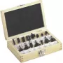 Conjunto de fresagem Metabo 631039000 — conjunto de acessórios de fresagem de 15 peças