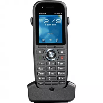 Telefone DECT agfeo hypervoice DECT44 IP para VoIP – telefone SIP sem fios, compatível com estações base DECT-IP