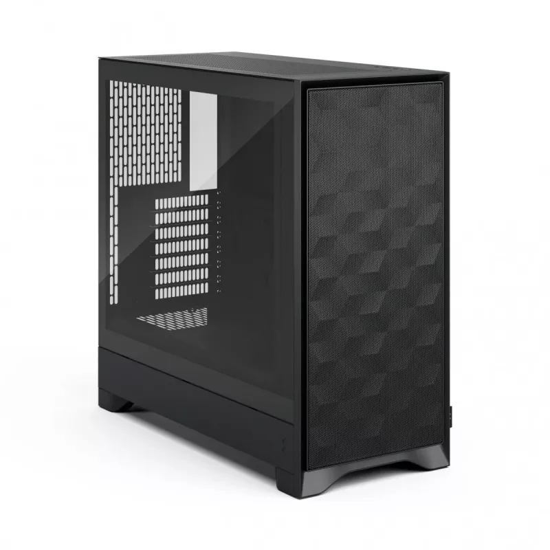 Caixa de PC Fractal Design Pop 2 Air preto TG Midi Tower – ATX, 3 ventoinhas frontais de 120 mm, suporta unidades de 2,5