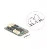 Placa de interface RS-232 interna DELOCK 95278 — host Mini PCI Express, 4× saídas RS-232, FIFO 256 B, 30×51×10 mm
