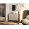 Cómoda cama meble ALMERA 104x42x75 cm, nogueira/caxemira, 3 gavetas, aglomerado