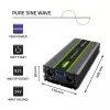 Inversor de onda pura Qoltec 51923 Monolith | 3000W | 6000W | 24V para 230V | LCD