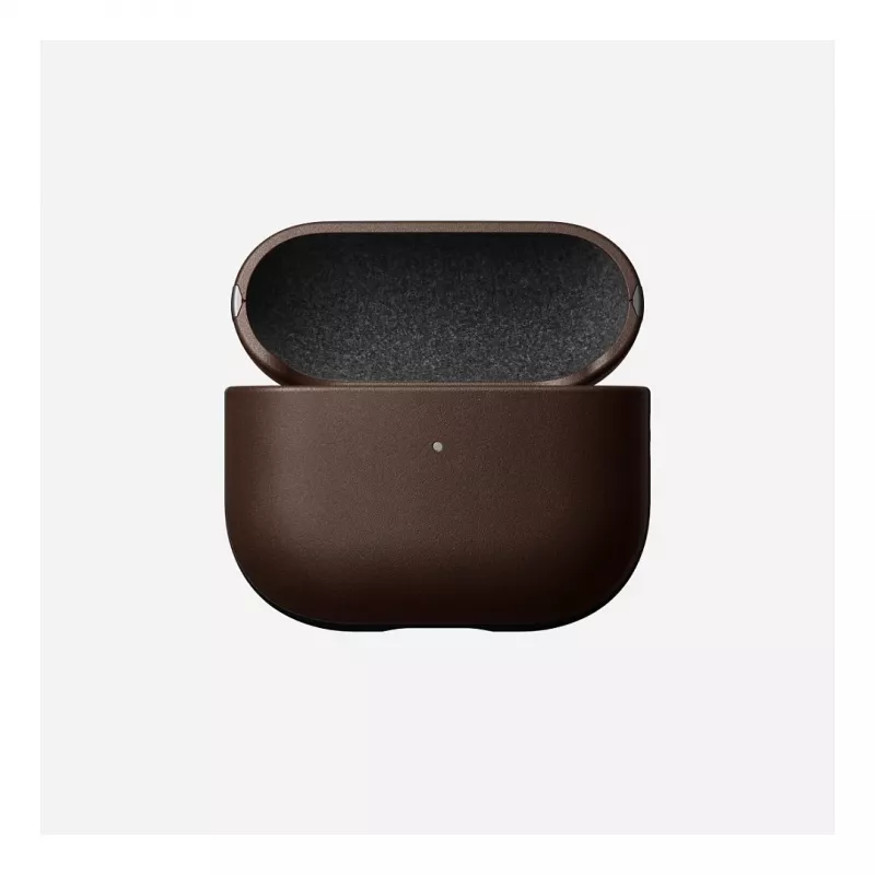 Capa de pele Nomad V3 Rustic Brown para AirPods — proteção em pele para o estojo de carregamento dos AirPods