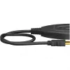 Caixa de comutação HDMI 3 para 1 (4K @ 60Hz), comutador HDMI (preto, cabo de 55cm)