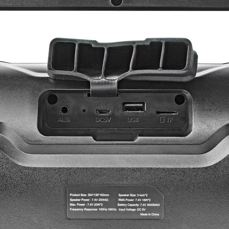 Altifalante portátil/para festas Nedis SPBB310BK Altifalante portátil estéreo Preto 36 W