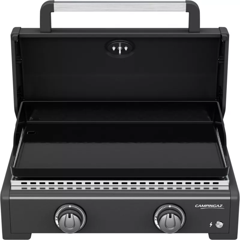 Plancha a gás Campingaz Onyx 2 2217205 — plancha de 2 queimadores com superfície de cozedura em ferro fundido