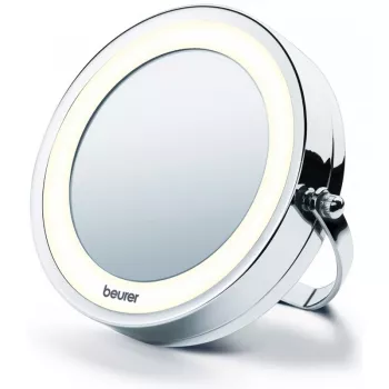 Espelho de maquilhagem iluminado Beurer BS59 diâmetro 11 cm prateado