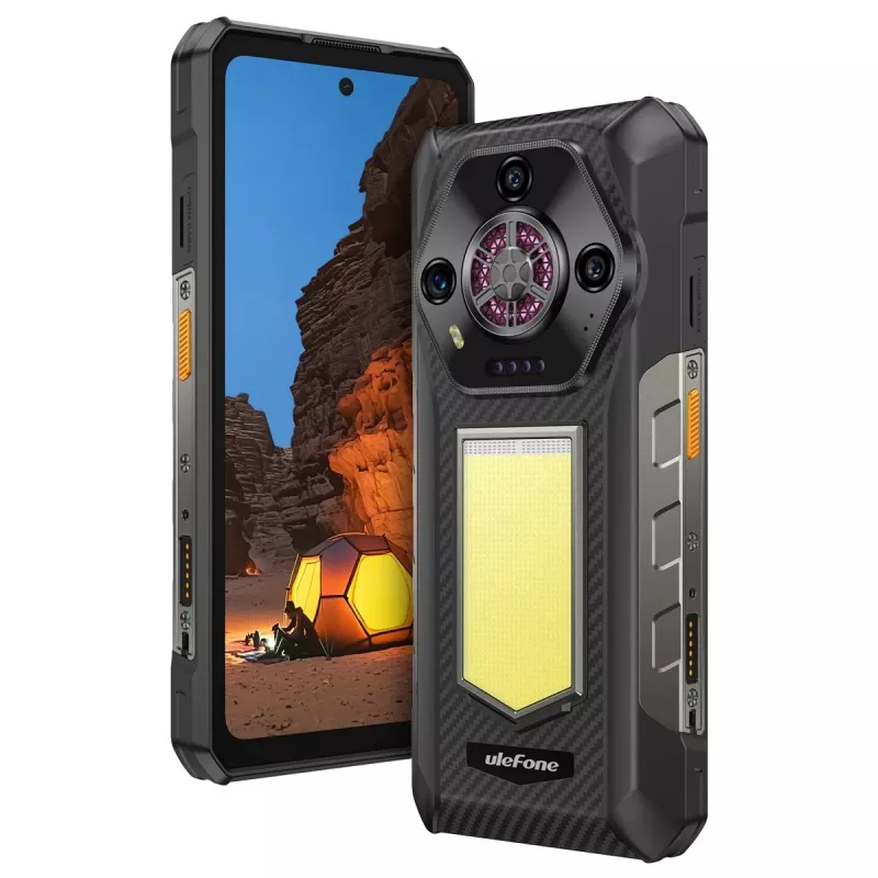 Smartphone robusto UleFone Armor 30 4G com Helio, 12 GB RAM, 512 GB armazenamento, preto, classe energética A