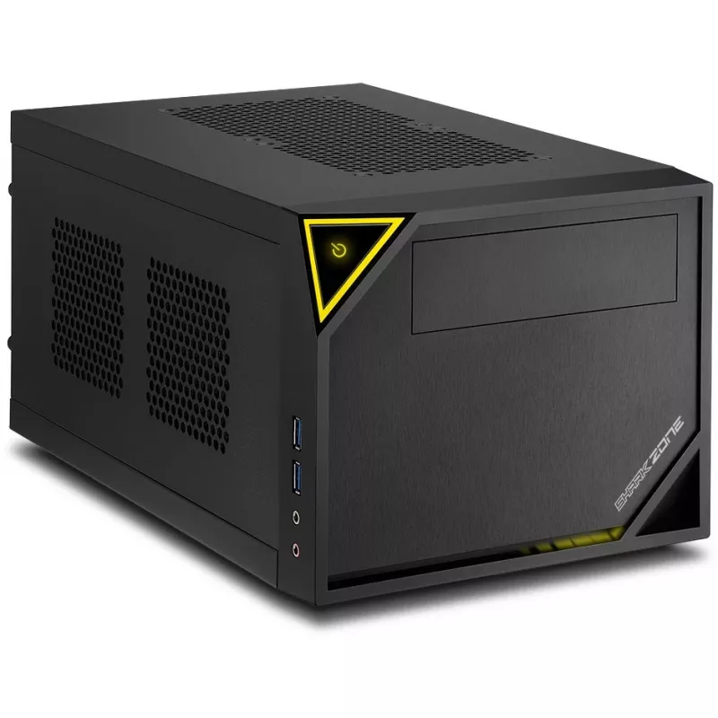 Caixa para PC Sharkoon SHARK ZONE C10 Mini-ITX preto, amarelo