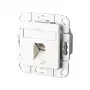 METZ CONNECT E-DAT - Tomada de ligação, encastrar - RJ-45 - Branco puro, RAL 9010 (130C371102-I)