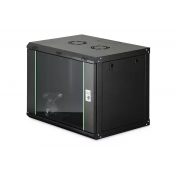 Armário de rack para montagem na parede DIGITUS Dynamic-N 9U, 600x450 mm (LxP), IP20, fechadura com chave, desmontado