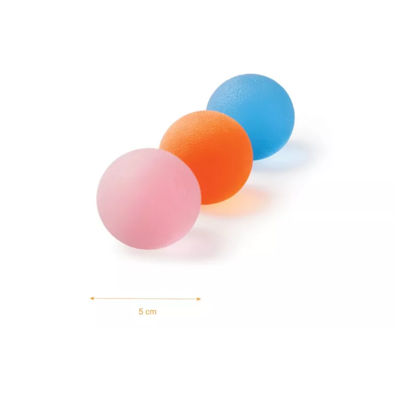 Bola de gel de rosa para reabilitação da mão