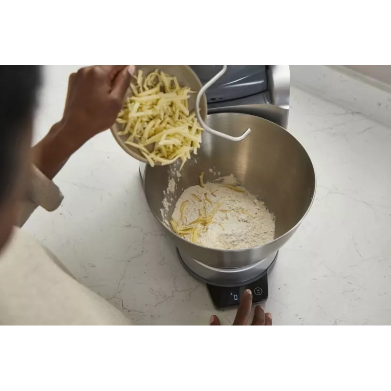 Kenwood Prospero+ Máquina de cozinha 1000 W 4,3 L Prateado, balança integrada em aço inoxidável