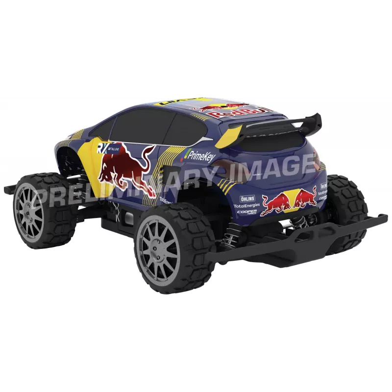 Carrera RC 370183022 Red Bull Peugeot WRX 208 1:18 carro RC elétrico de rally para iniciantes (370183022)