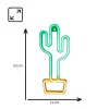 Luzes néon MANTA SNL07GN verde amarelo estilo cato decorativa LED néon
