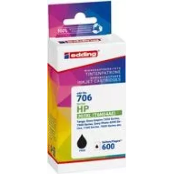 EDDING EDD-706 preto cartucho de tinta compatível com HP 303XL T6N04AE (18-706)