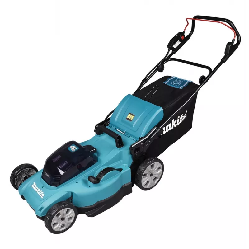 Cortador de relva Makita DLM480Z manual a bateria preto, turquesa