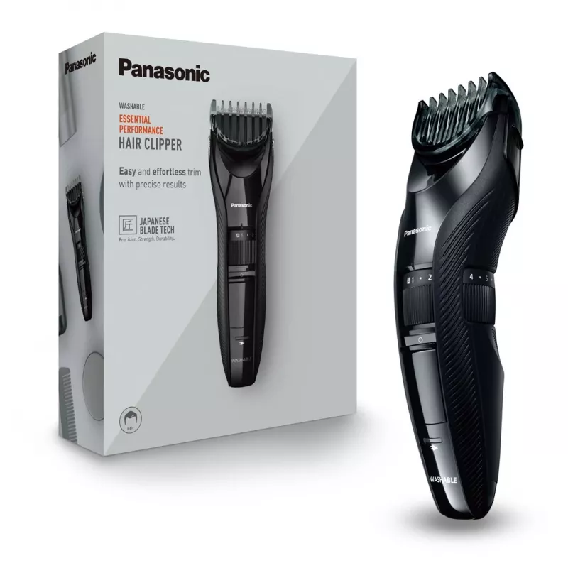 Panasonic ER-GC53 máquina de cortar cabelo, 19 definições de comprimento, preta