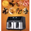 Fritadeira sem gordura IDEAL, dupla horizontal 9L, 8 funções - incluindo desidratação de alimentos