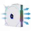 Lian Li UNI FAN TL Wireless LCD 120 White — ventoinha PWM de 120mm com controlador LCD sem fios