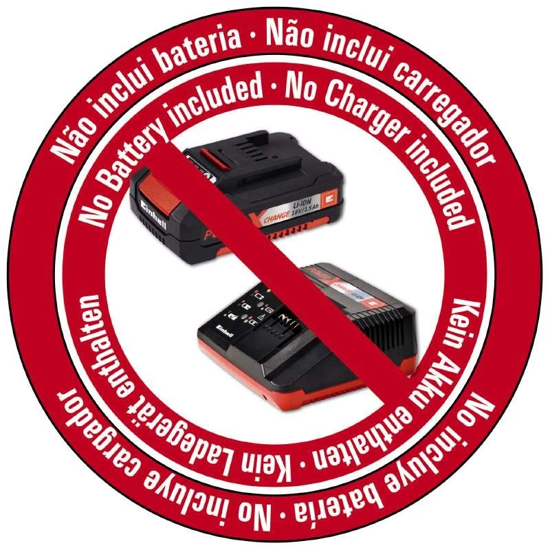 Einhell GE-CL 18 Li E - Solo soprador de folhas sem fio 210 km/h preto, vermelho