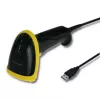 Qoltec 50867 leitor laser de códigos de barras 1D/2D, USB, preto