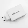 Carregador QOLTEC 100W GaN USB-C Dual PD 5–20V 1,5–5A, 2×USB-C