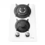 Placa de fogão a gás ISEASY MGBG-312A, 2 bicos (branca)