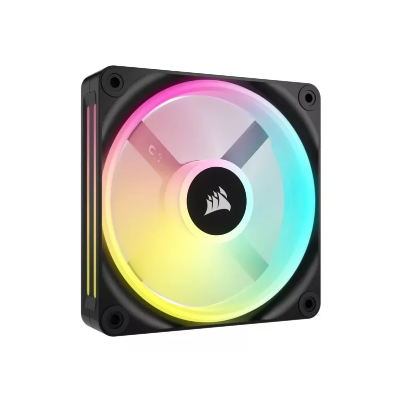 Corsair CO-9051001-WW iCUE LINK QX120 RGB ventoinha para caixa, 120 mm, PWM, com sensor de temperatura, preta