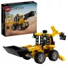 Conjunto de construção LEGO Technic Retroescavadora 42197 — direção articulada, carregador funcional, 104 peças, idade recomendada 7+