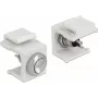 Delock 86401 Botão de pressão Keystone, branco