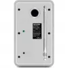 Rádio digital TECHNISAT DigitRadio 317 branco — receção FM e DAB+, design de mesa compacto