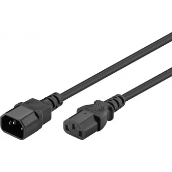 Extensão de aparelho IEC Goobay, 1,8 m, preto (59570)