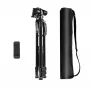 Tripé com cabeça 3D-360° + suporte para telemóvel Puluz PU3096B