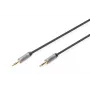 Cabo de ligação áudio Digitus 3,5 mm jack para 3,5 mm jack 1,8 m preto