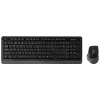A4Tech FStyler FG1035 conjunto de teclado e rato sem fios, 2,4G, cinzento