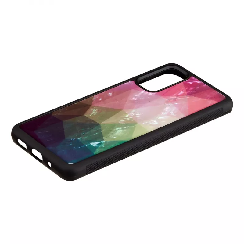 Capa de proteção iKins para Samsung Galaxy S20 – padrão flores aquáticas, preto