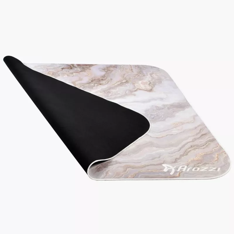 Arozzi Zona Square tapete para cadeira AZ-ZONA-QTRO-WTM, microfibra, mármore branco