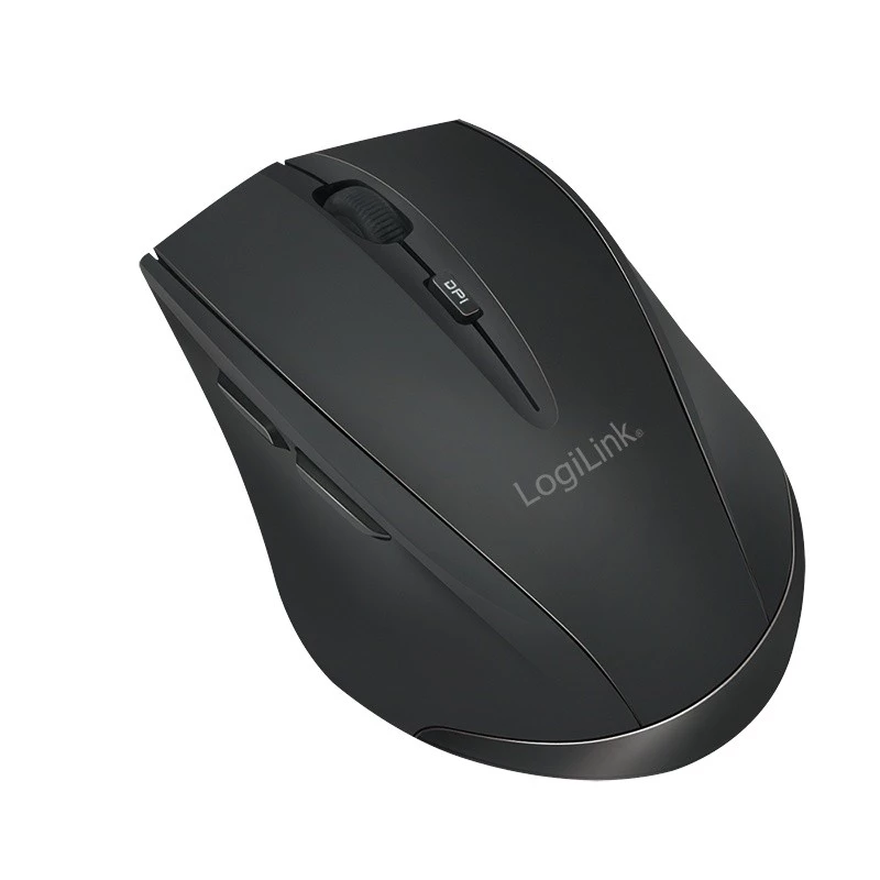 Rato sem fios Logilink BT5.0, ergonómico, preto