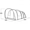 Tenda de túnel familiar Skarvan 6 Cinzento, modelo 2025