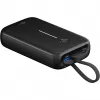Powerbank 20.000 mAh, cabo USB-C integrado 13 cm, 30 watts (preto, 20 Ah, 1x USB-A, 2x USB-C, PD, QC)