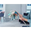 LEIFHEIT 52106 Esfregona de algodão, fibra, húmido e seco, azul, branco