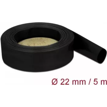 Tubo termorretrátil DeLOCK 18943 preto 5 m 2,2 cm